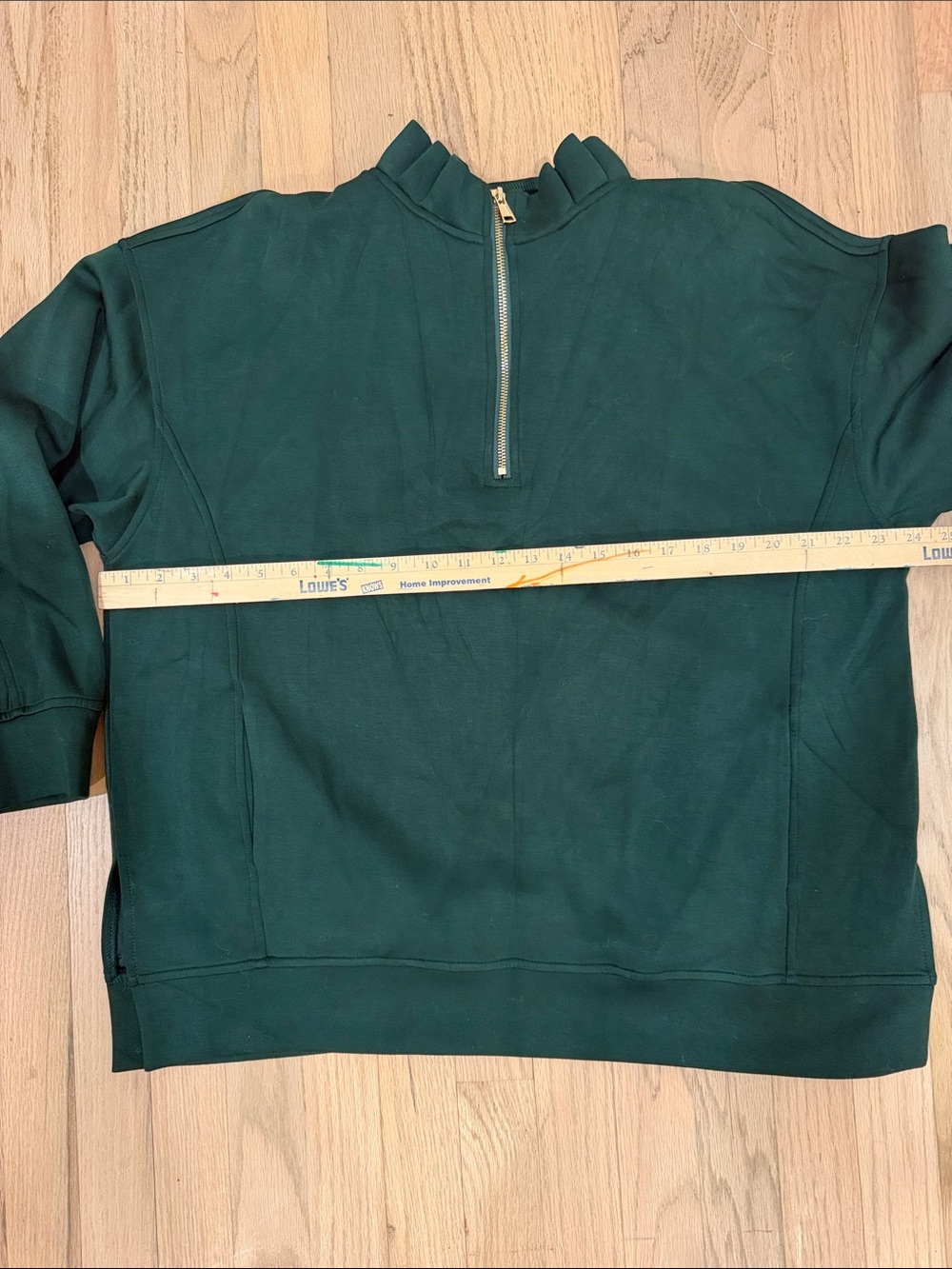 Green Ruffled Sweatshirt - Picture 7 of 10
